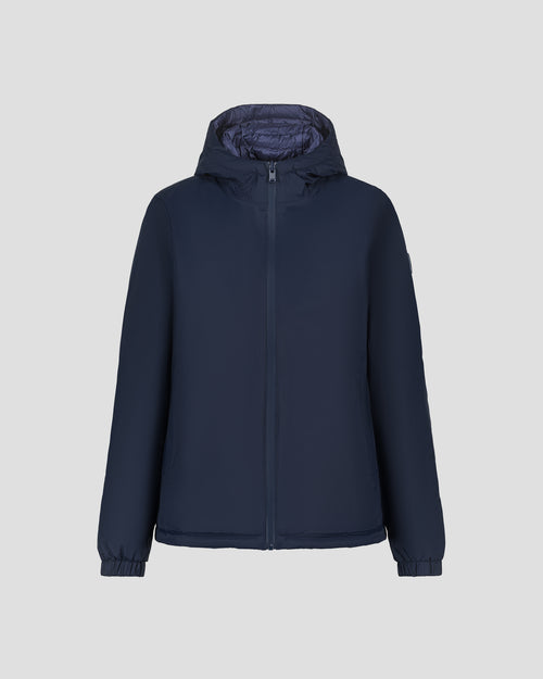 Bangkok 2.0 Ultralight reversible hooded winter jacket Navy/Mystical blue - JOTT UK - 2