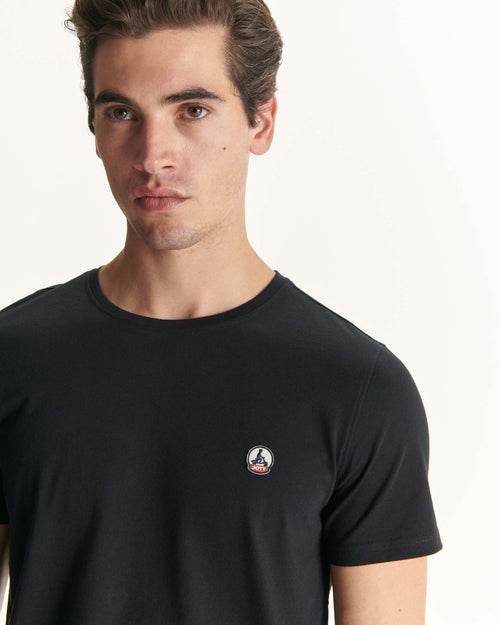Black Pietro organic cotton T-shirt - JOTT UK - 3