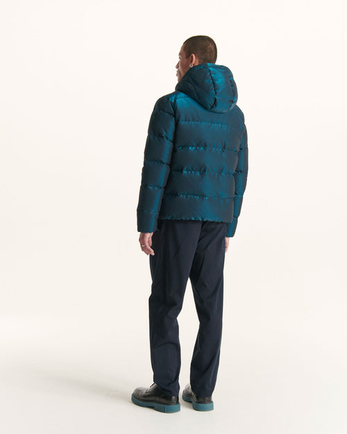 Christmas blue Happy Grand Froid puffer jacket - JOTT UK - 4