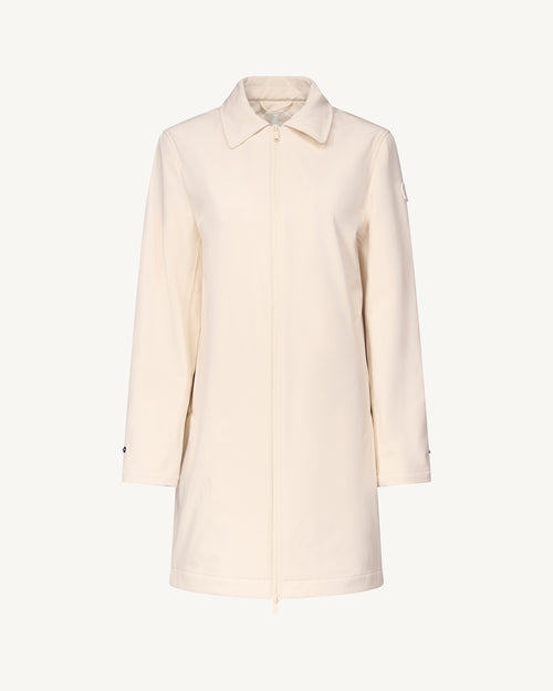 Corinthe 2.0 waterproof jacket with detachable hood Ivory - JOTT UK - 4
