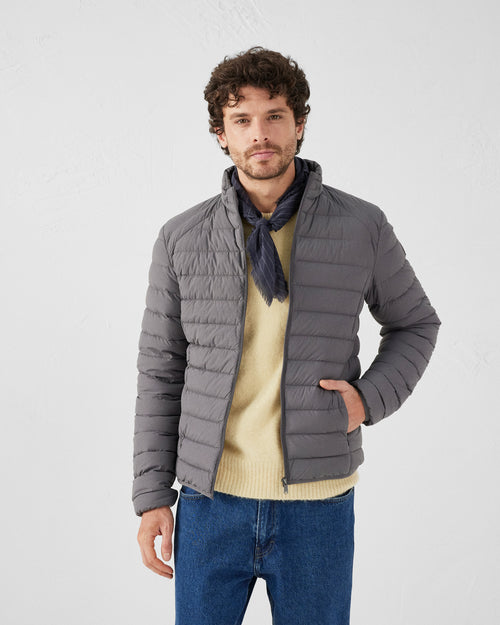 Anthracite Aragon lightweight stretch puffer jacket - JOTT UK - 3