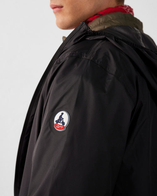 Oban long waterproof jacket with hood Black - JOTT UK - 5