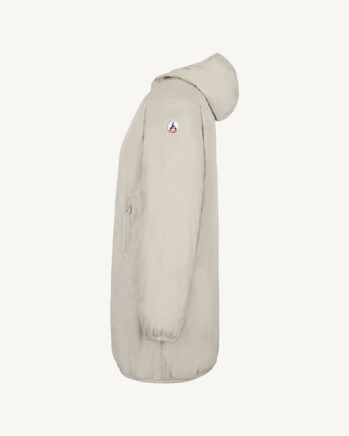 Glendale Polar fleece-lined long waterproof jacket Beige - JOTT UK - 2