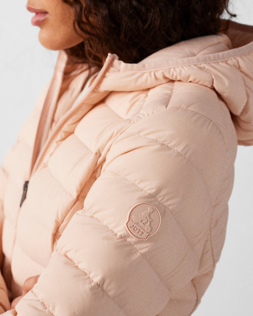 Peach skin Stretch hooded jacket Salma - JOTT UK - 5