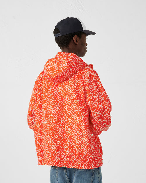 Mono flame red Storm monogram windproof jacket with hood - JOTT UK - 3
