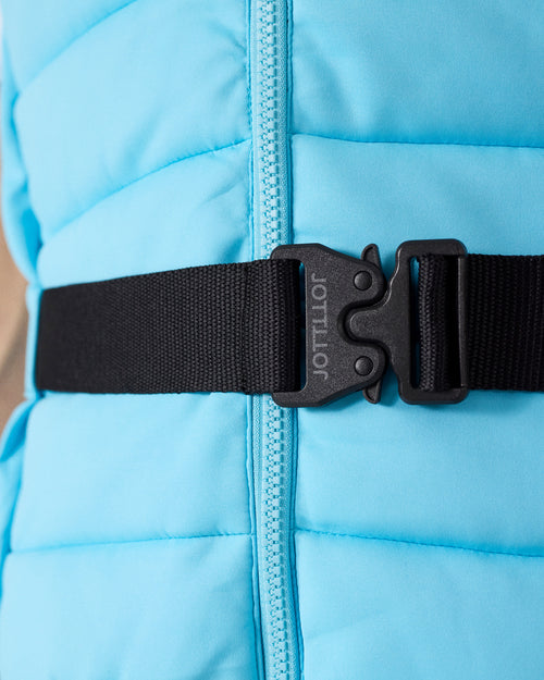 Horizon blue bathrobe Mitch logo - JOTT UK - 5