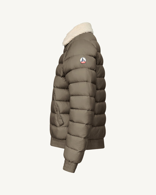 Danao aviator-style down jacket Taupe - JOTT UK - 2