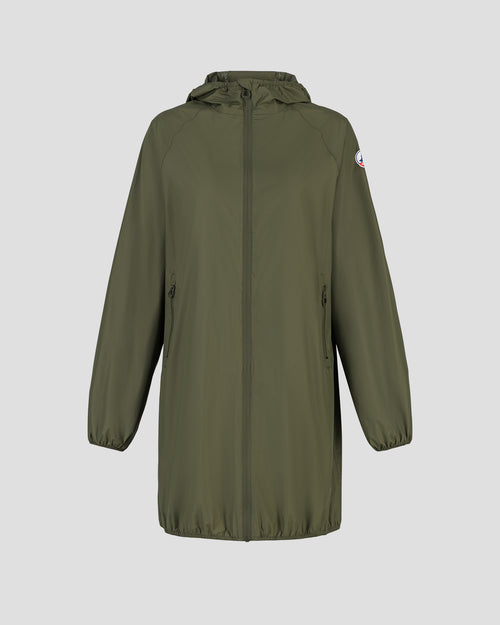 Glendale long waterproof jacket with hood Army - JOTT UK - 2