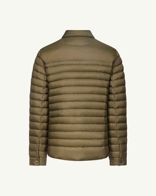 Dane lightweight shacket-style down jacket Army - JOTT UK - 3