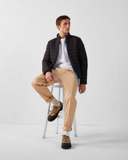 Black Aragon lightweight stretch puffer jacket - JOTT UK - 2