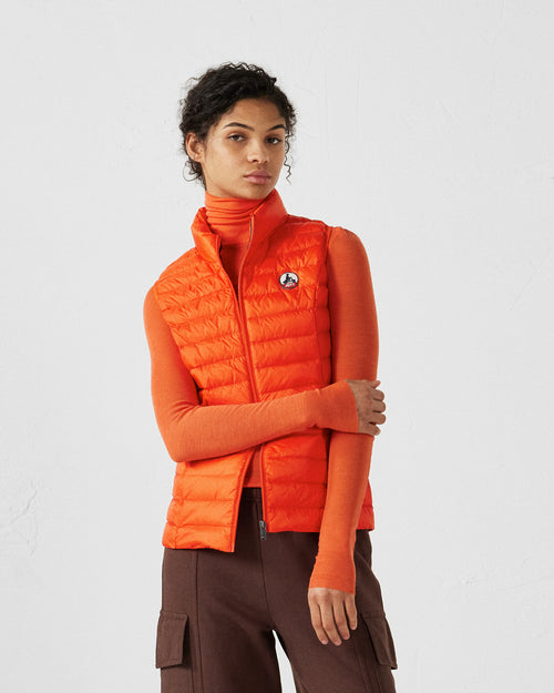 Light sleeveless down jacket Flame red Seda - JOTT UK - 3