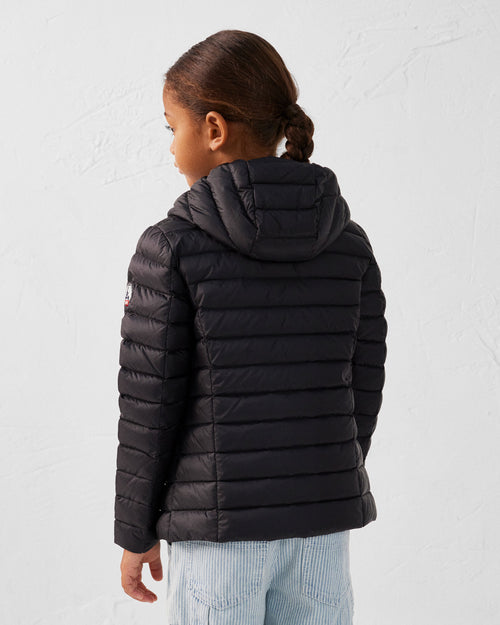 Black Hooded down jacket Carla - JOTT UK - 4