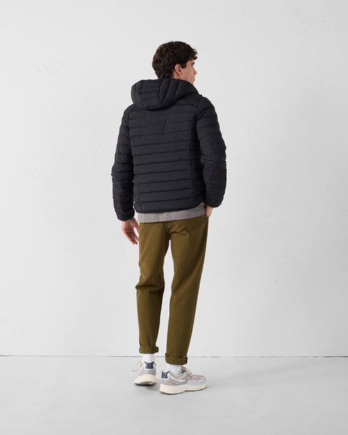 Black Lightweight stretch hooded jacket Frantz - JOTT UK - 4