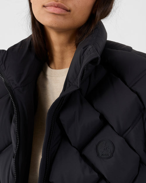 Great Cold puffer jacket Braided Black Alya - JOTT UK - 5