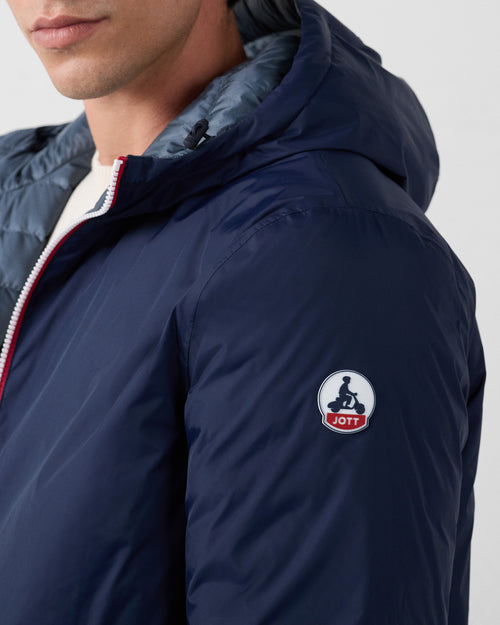 Long reversible jacket Navy/Bluestone Assen - JOTT UK - 4