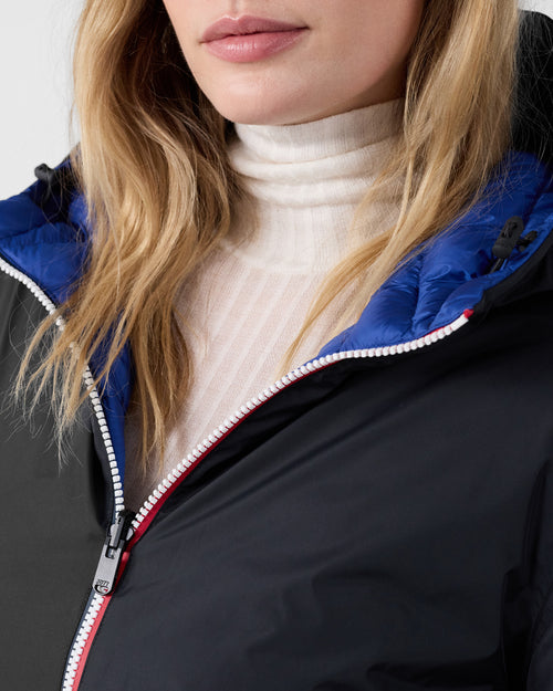 Reversible jacket Black/cobalt blue Bergame - JOTT UK - 5