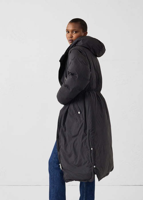 Long stretch Great Cold down jacket Black Brooke - JOTT UK - 5