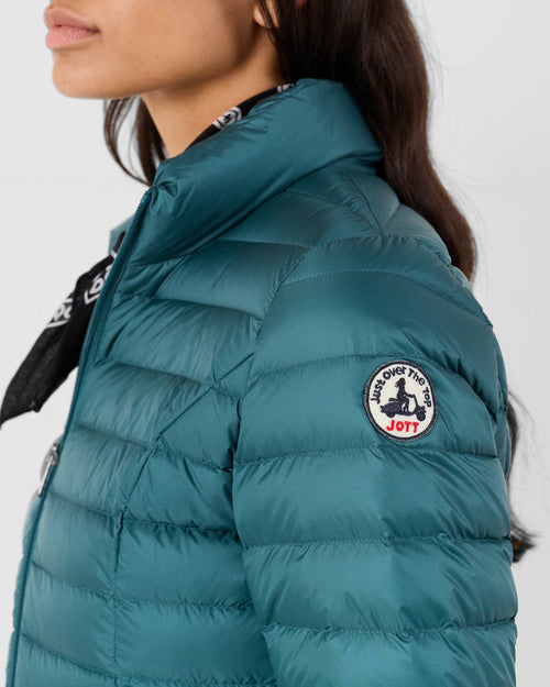 Light down jacket Dark marsh Cha - JOTT UK - 5
