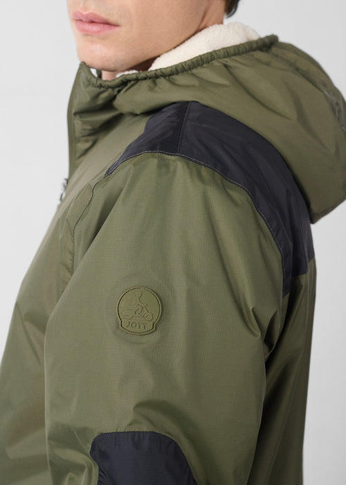 Raincoat Long Army Hallin Sherpa - JOTT UK - 4