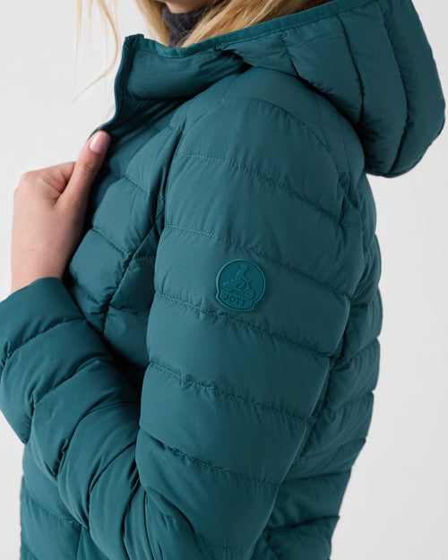 Deep lake Stretch hooded jacket Salma - JOTT UK - 5