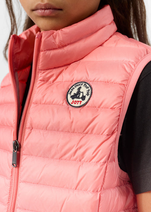 Sleeveless down jacket Vibrant fuchsia Zoe - JOTT UK - 5