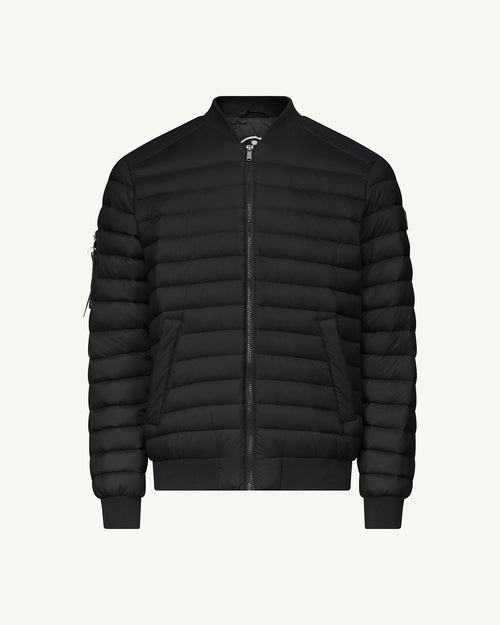 Brian bomber-style down jacket Black - JOTT UK - 2