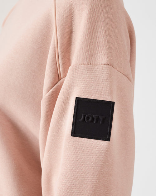 Peach skin Round-neck bi-fabric sweatshirt Pinako - JOTT UK - 5