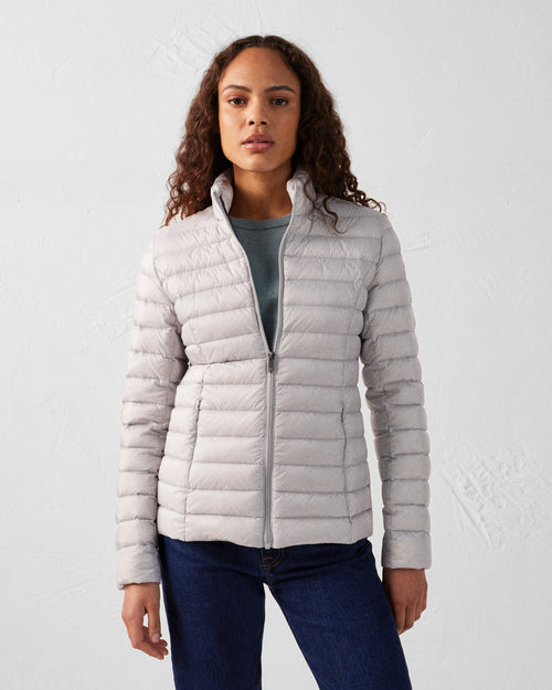Lightweight down jacket Ice grey Cha - JOTT UK - 3