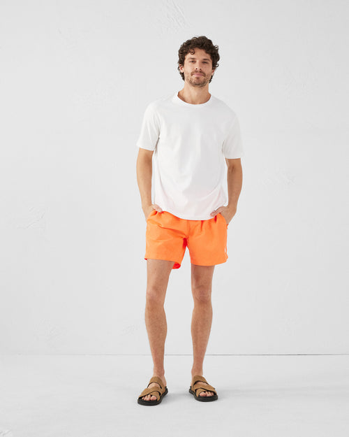Fluo orange Niolon fluo swim shorts - JOTT UK - 3