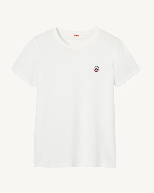 White Rosas crew-neck T-shirt - JOTT UK - 2