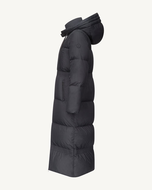 Della Extreme Cold extra-long parka coat Black - JOTT UK - 2