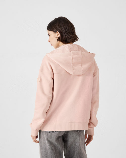 LEDA brushed fleece zipped jacket Peach skin - JOTT UK - 4
