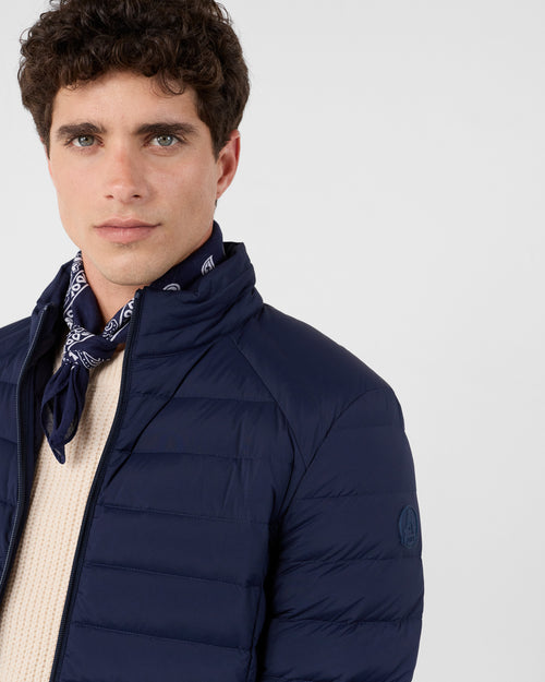 Navy Aragon lightweight stretch puffer jacket - JOTT UK - 5