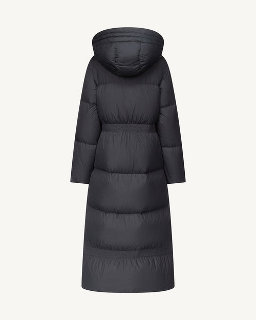 Della Extreme Cold extra-long parka coat Black - JOTT UK - 3