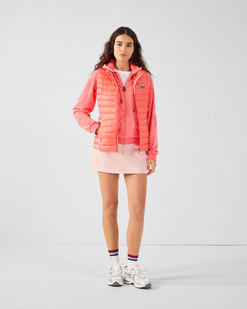 Light sleeveless down jacket Sunset coral Seda - JOTT UK - 3