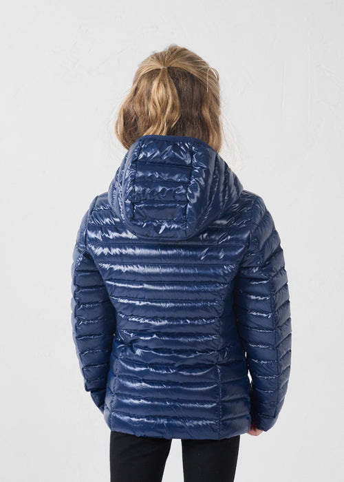 Light hooded jacket Shiny navy Carla - JOTT UK - 4