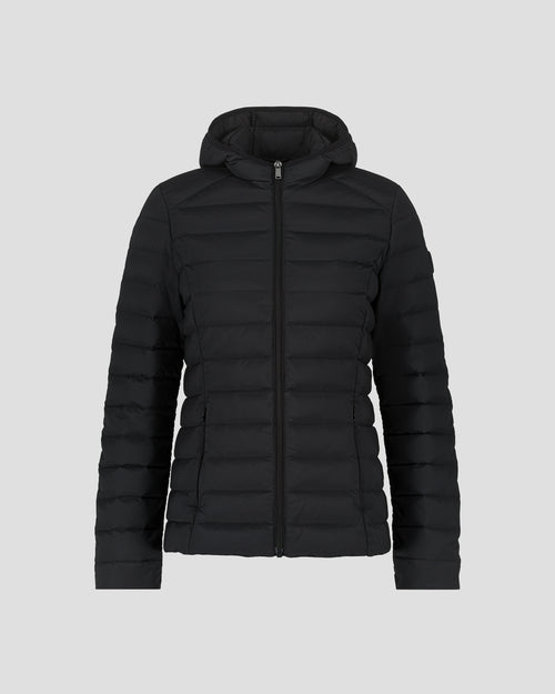 Black Stretch hooded jacket Salma - JOTT UK - 2