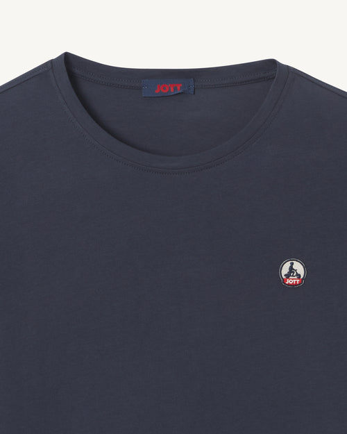Navy Pietro organic cotton T-shirt - JOTT UK - 5