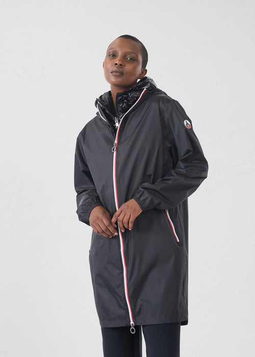 Raincoat packable long Black Skye - JOTT UK - 5