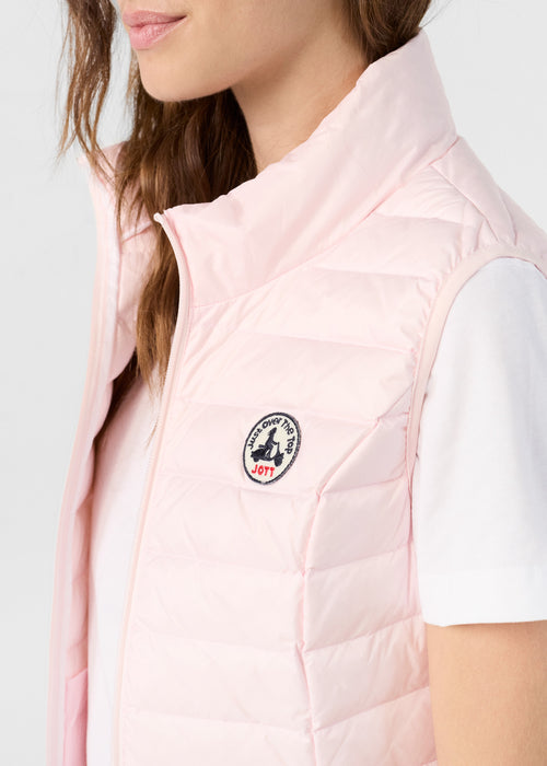 Lightweight sleeveless down jacket Petal pink Seda - JOTT UK - 5