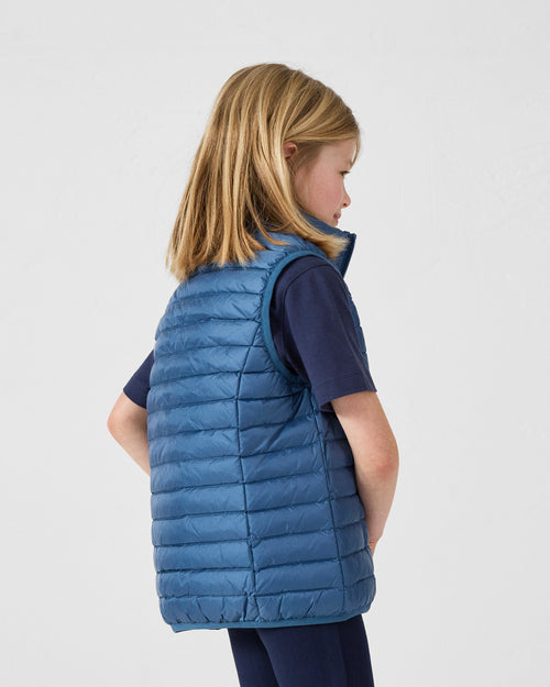 Blue jeans Sleeveless Down Jacket Zoe - JOTT UK - 4