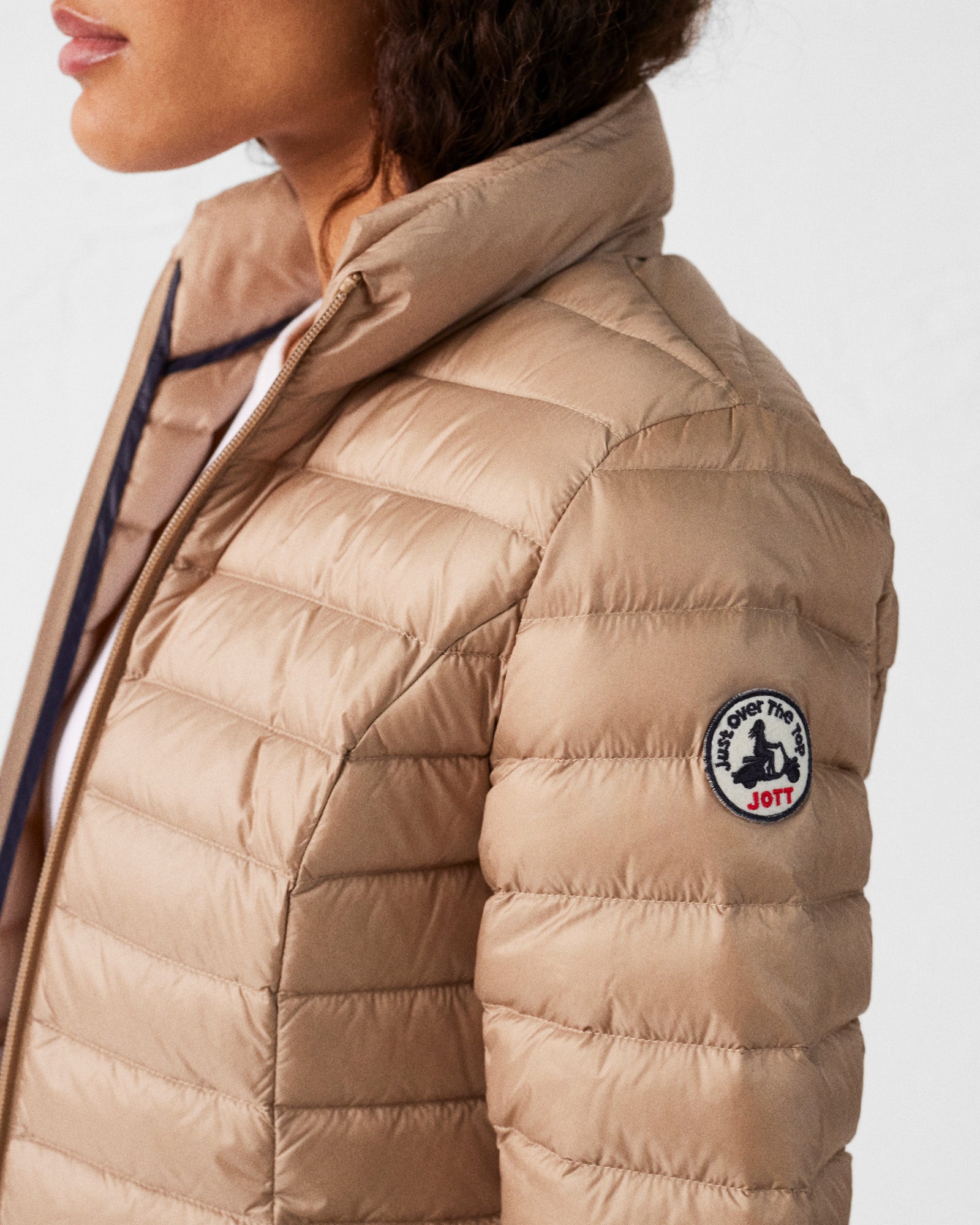 正規品　JOTT Doudou Light Weight Down Jacket Lightweight down jacket Beige Cha – JOTT UK