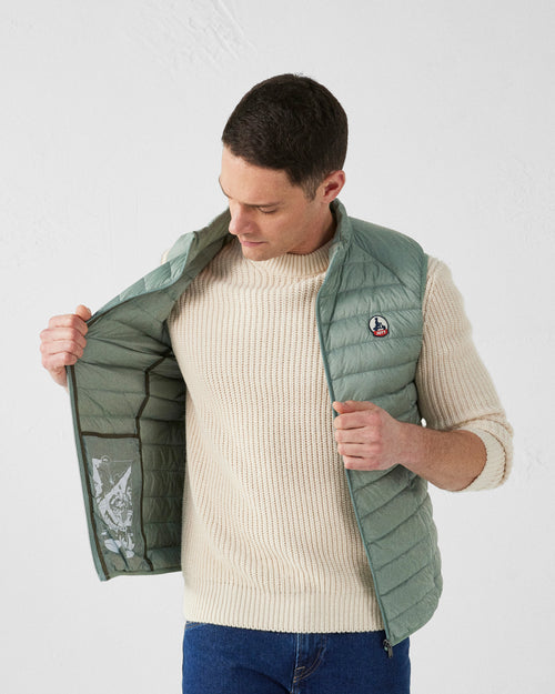 Mineral green Sleeveless down jacket Tom - JOTT UK - 5