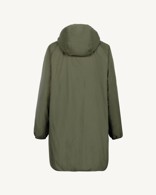 Glendale Polar fleece-lined long waterproof jacket Army - JOTT UK - 3