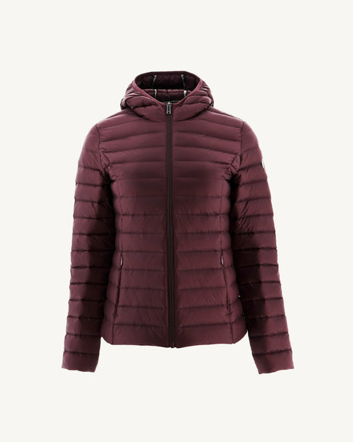 Lightweight hooded down jacket Aubergine Cloe - JOTT UK - 2