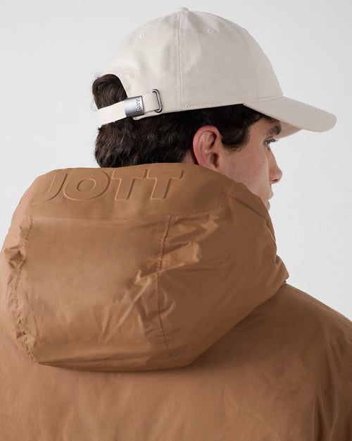 Long reversible jacket Red sugar/beige Assen - JOTT UK - 5