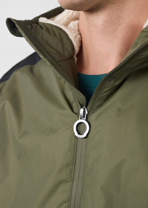 Raincoat Long Army Hallin Sherpa - JOTT UK - 5