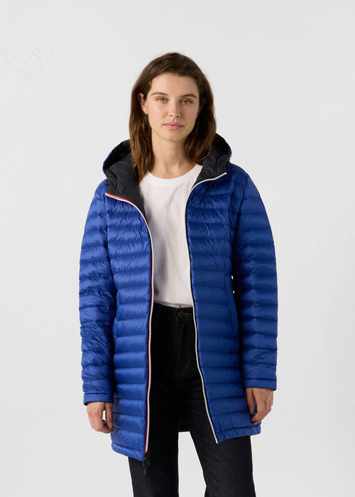 Long reversible jacket Black/cobalt blue Verone - JOTT UK - 5