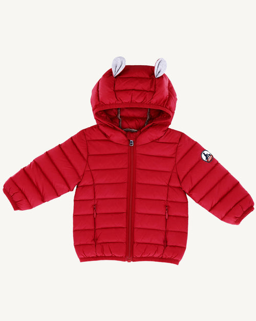 Red Hooded Down Jacket baby Mael - JOTT UK - 2