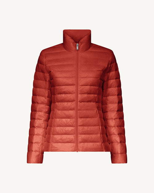 Intense rust Cha lightweight puffer jacket - JOTT UK - 2